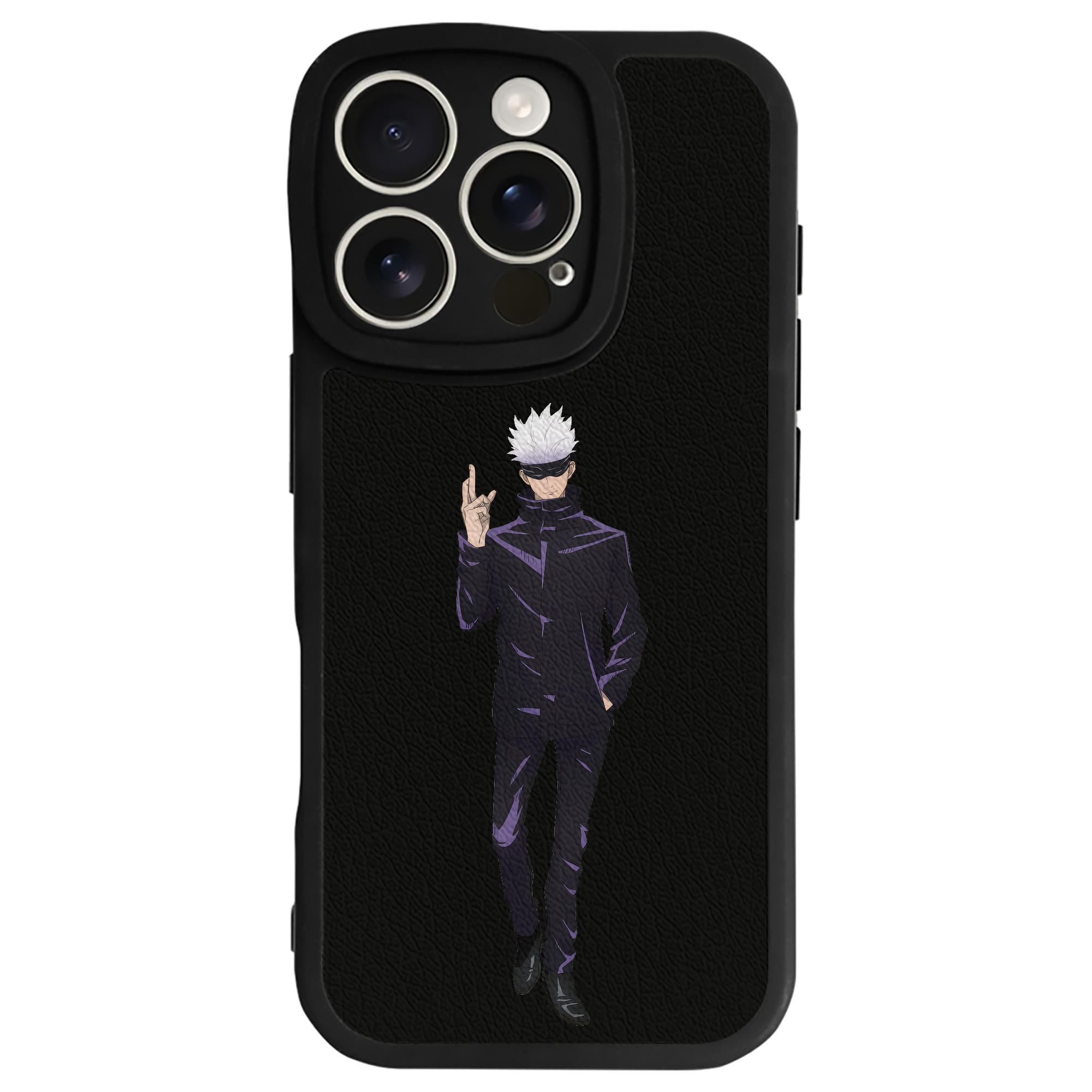 （画像用） 呪術廻戦 Jujutsu Kaisen 【iPhone 16シリーズ対応】シリコンスマホケース（レザー調） 材質：シリコン